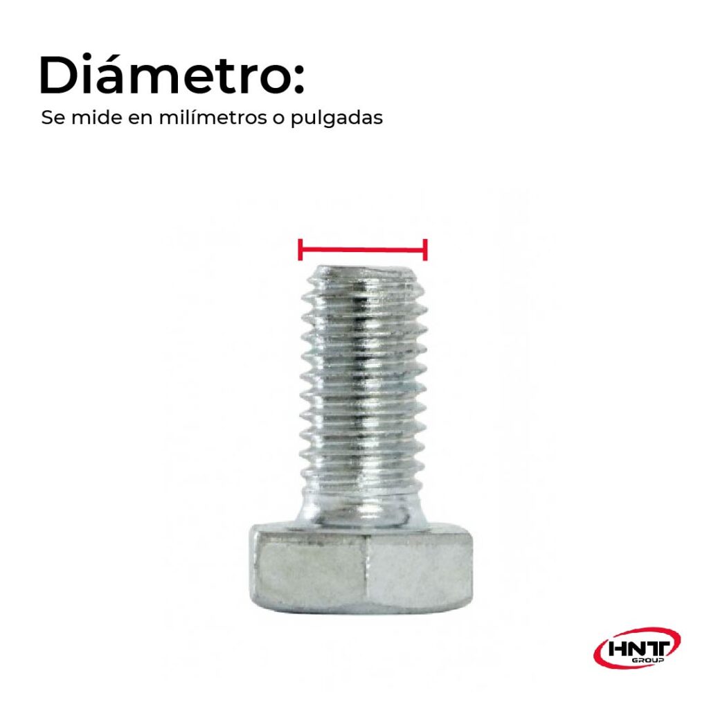 medida tornillo diametro tipos de tornillos