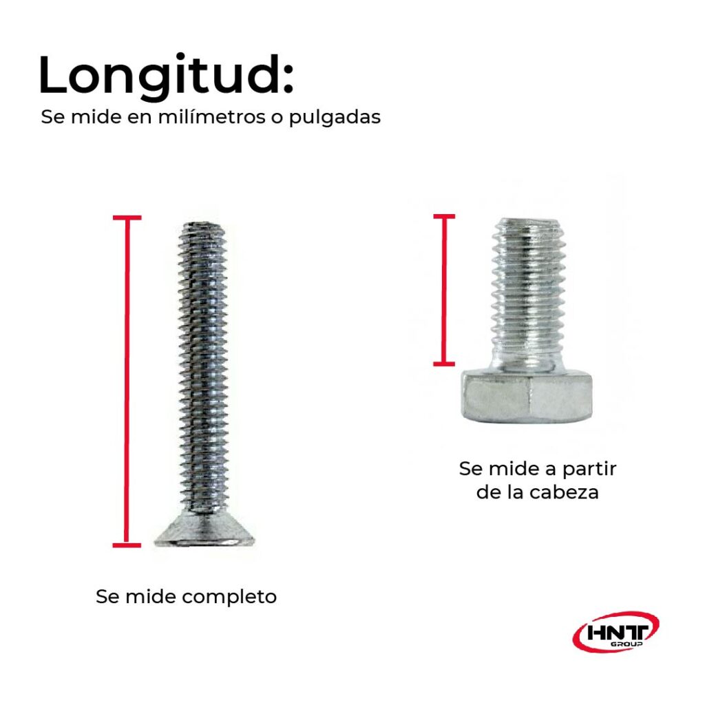 medida tornillo longitud tipos de tornillos_